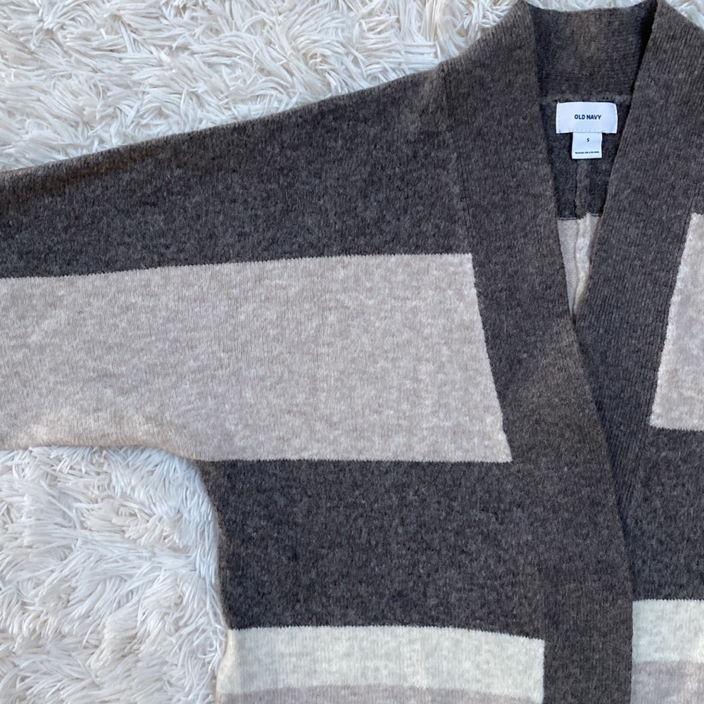 🎉HP🎉 Old Navy Open Cardigan 💗 Brown & Tan - Picture 6 of 12